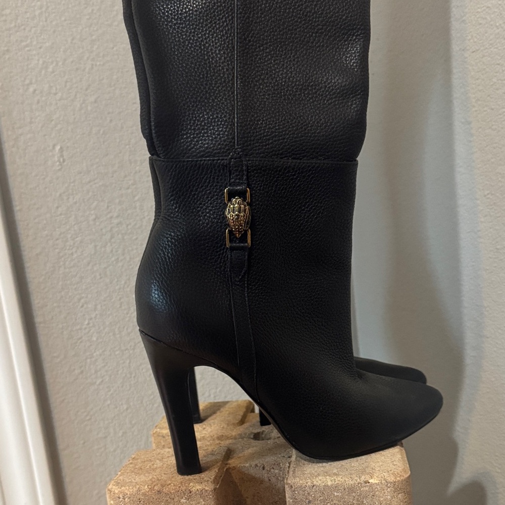 Authentic New Never Worn Kurt Geiger Black Leather Women's Boots